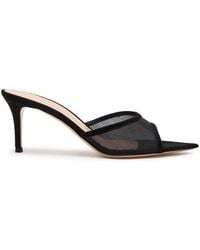 Gianvito Rossi - Sienna 70 Suede Mules - Lyst
