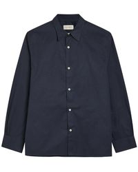 Officine Generale - Cotton-Poplin Shirt - Lyst