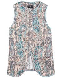 Etro - Patterned-Jacquard Cotton-Blend Gilet - Lyst