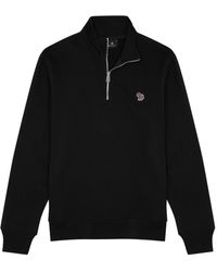 PS by Paul Smith - Logo Cotton Half-zip Sweatshirt - Lyst