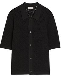 FRAME - Open-Knit Cotton-Blend Shirt - Lyst