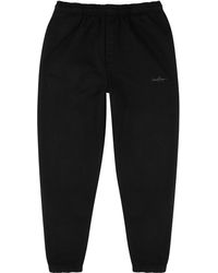 Second/Layer Black Logo Cotton Sweatpants