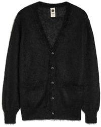 vowels - V-Neck Mohair-Blend Cardigan - Lyst