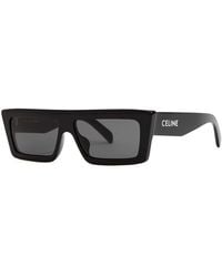 Celine - D-Frame Sunglasses, Dark Lenses, Designer-Stamped Arms, 100% Uv Protection - Lyst
