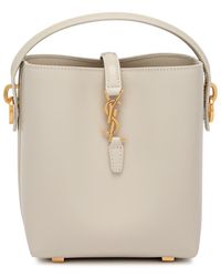 Saint Laurent - Le 37 Mini Leather Bucket Bag - Lyst