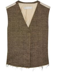 Our Legacy - Base Linen And Silk-Blend Waistcoat - Lyst