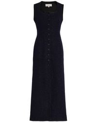 LIBEROWE - Avery Shimmer Tweed Midi Dress - Lyst