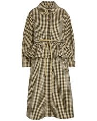 Damson Madder - Myrtle Gingham Multi-Way Cotton-Blend Trench Coat - Lyst