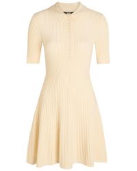 PAIGE - Olie Ribbed Knit Mini Polo Dress - Lyst
