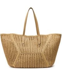 Brunello Cucinelli - Medium Raffia Tote Bag - Lyst