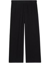 Eileen Fisher - Wide-Leg Cotton Trousers - Lyst
