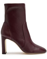 Stuart Weitzman - Babette Bootie 85 Leather Ankle Boots - Lyst