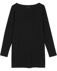 Eileen Fisher - Ribbed Stretch-jersey Tunic Top - Lyst