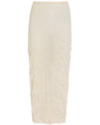 TOTEME - Crinkled Fine-Knit Maxi Skirt - Lyst