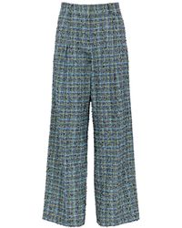 Stine Goya - Jessabelle Checked Bouclé Tweed Trousers - Lyst