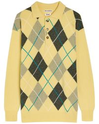 JW Anderson - Pringle Argle Wool Polo Jumper - Lyst