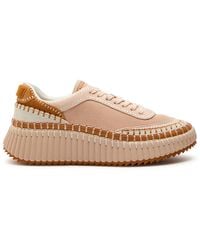 Chloé - Nama Panelled Suede Sneakers - Lyst