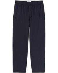 Wax London - Tyne Tapered-Leg Cotton-Poplin Trousers - Lyst