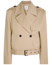 Anine Bing - Double-Breasted Cotton Trench Jacket - Lyst