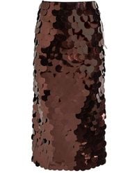 ROKSANDA - Halin Embellished Midi Mesh Skirt - Lyst