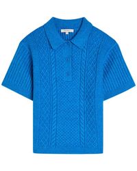 JW Anderson - Cable-Knit Polo Shirt - Lyst