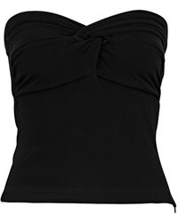 Agolde - Tonia Strapless Stretch-jersey Top - Lyst