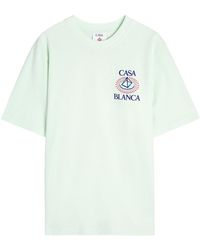 CASABLANCA - Celestial Pyramid Printed Cotton T-Shirt - Lyst