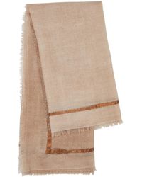 AMA Pure - Righino Sand Cashmere Scarf - Lyst