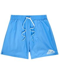GODMADE - Logo-Print Cotton Swim Shorts - Lyst