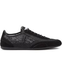 Jimmy Choo - Sunny Panelled Lace Sneakers - Lyst
