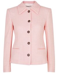 Alessandra Rich - Sequin-embellished Tweed Jacket - Lyst