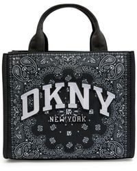 DKNY - Hadlee Medium Printed Nylon Tote - Lyst