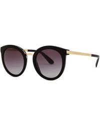 Dolce & Gabbana - Round-Frame Sunglasses, Sunglasses, Lenses - Lyst