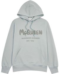 Alexander McQueen - Logo Hooded Cotton Sweatshirt - Lyst