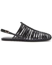 Dries Van Noten - Cut-Out Leather Flats - Lyst