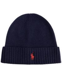 Polo Ralph Lauren - Logo-embroidered Wool Beanie - Lyst