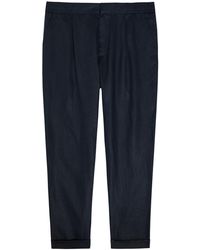 CHE - Tapered-Leg Cropped Linen Trousers - Lyst