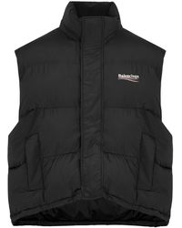 Balenciaga - Political Quilted Shell Gilet - Lyst