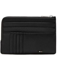 BOSS - Ray Logo Grained Leather Card Holder - Lyst
