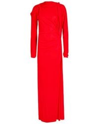 Victoria Beckham - Draped Jersey Gown - Lyst