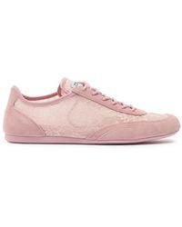 Jimmy Choo - Sunny Panelled Lace Sneakers - Lyst