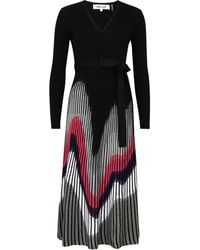 Diane von Furstenberg - Reiko Ribbed-knit Midi Dress - Lyst