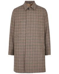 Paul Smith - Houndstooth Wool Coat - Lyst