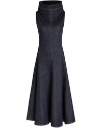 Jacquemus - La Triangle De-Nîmes Panelled Midi Dress - Lyst