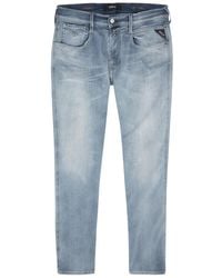 Replay - Anbass Hyperflex Slim-leg Jeans - Lyst