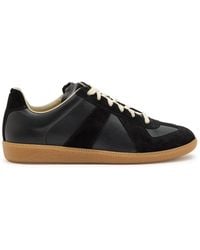Maison Margiela - Replica Panelled Leather Sneakers - Lyst