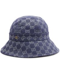 Gucci - Logo-plaque Cotton-blend Bucket Hat - Lyst