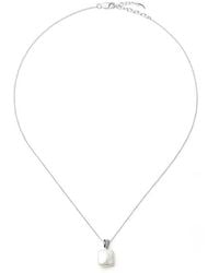 Missoma - Pearl Baya Square Pendant-Plated Necklace - Lyst