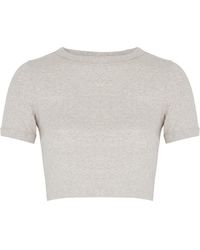 Flore Flore - Car Cropped Cotton T-Shirt - Lyst