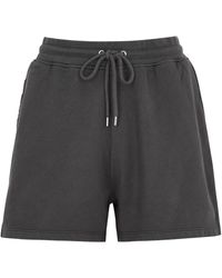 COLORFUL STANDARD - Dark Cotton Shorts, Shorts, Slant Side - Lyst